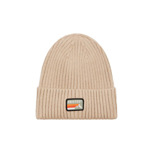 Protest muts met logo beige afbeelding