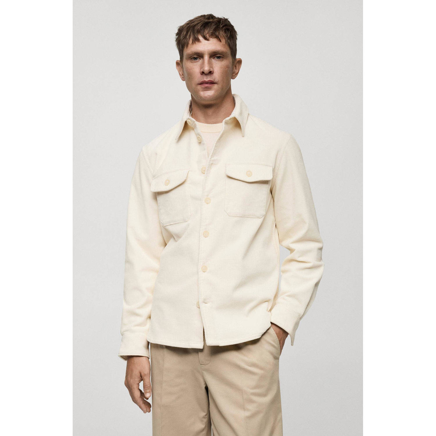 Mango Man overshirt ecru