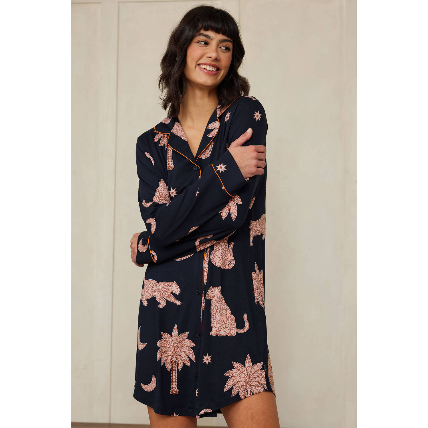 Chelsea Peers nachthemd donkerblauw