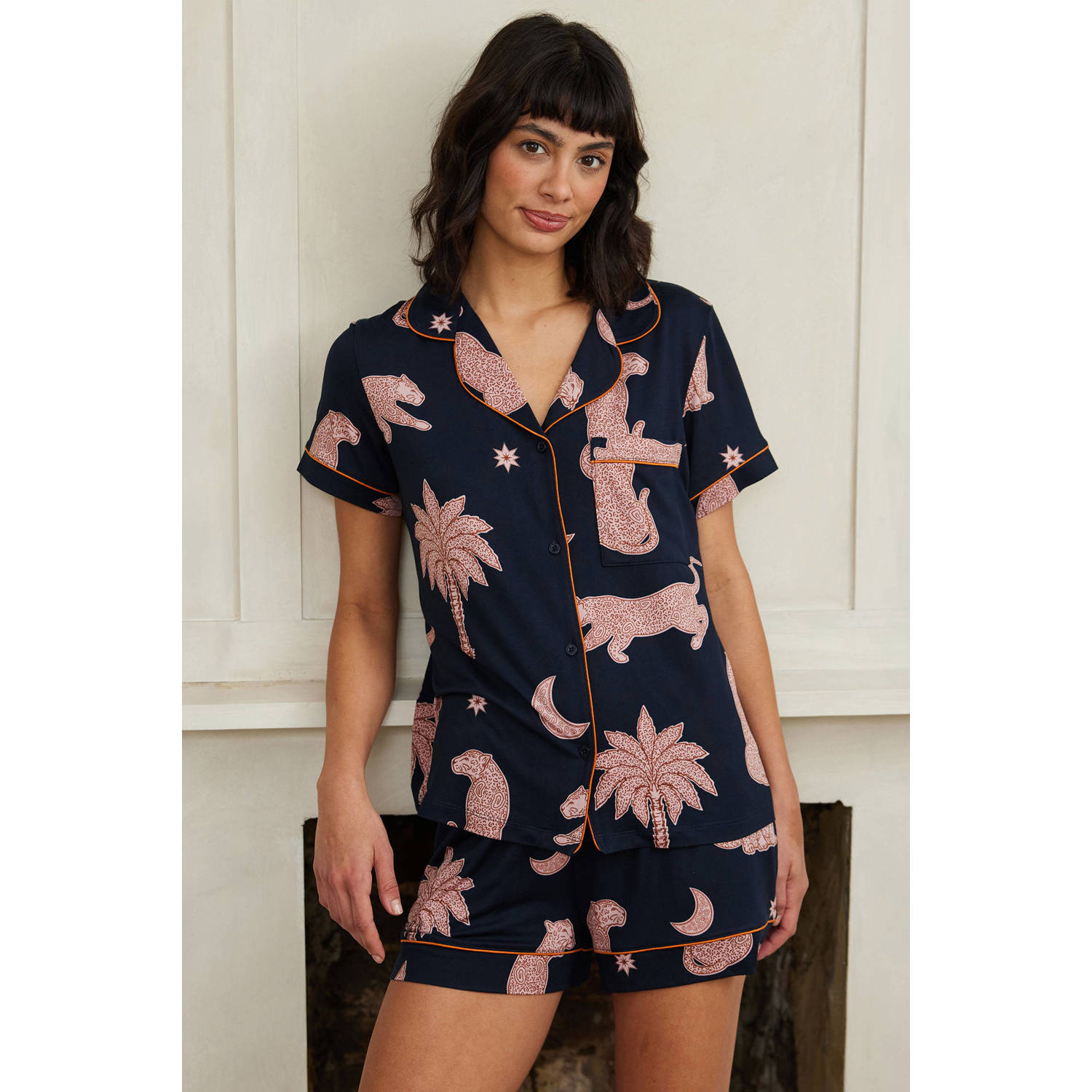 Chelsea Peers shortama donkerblauw