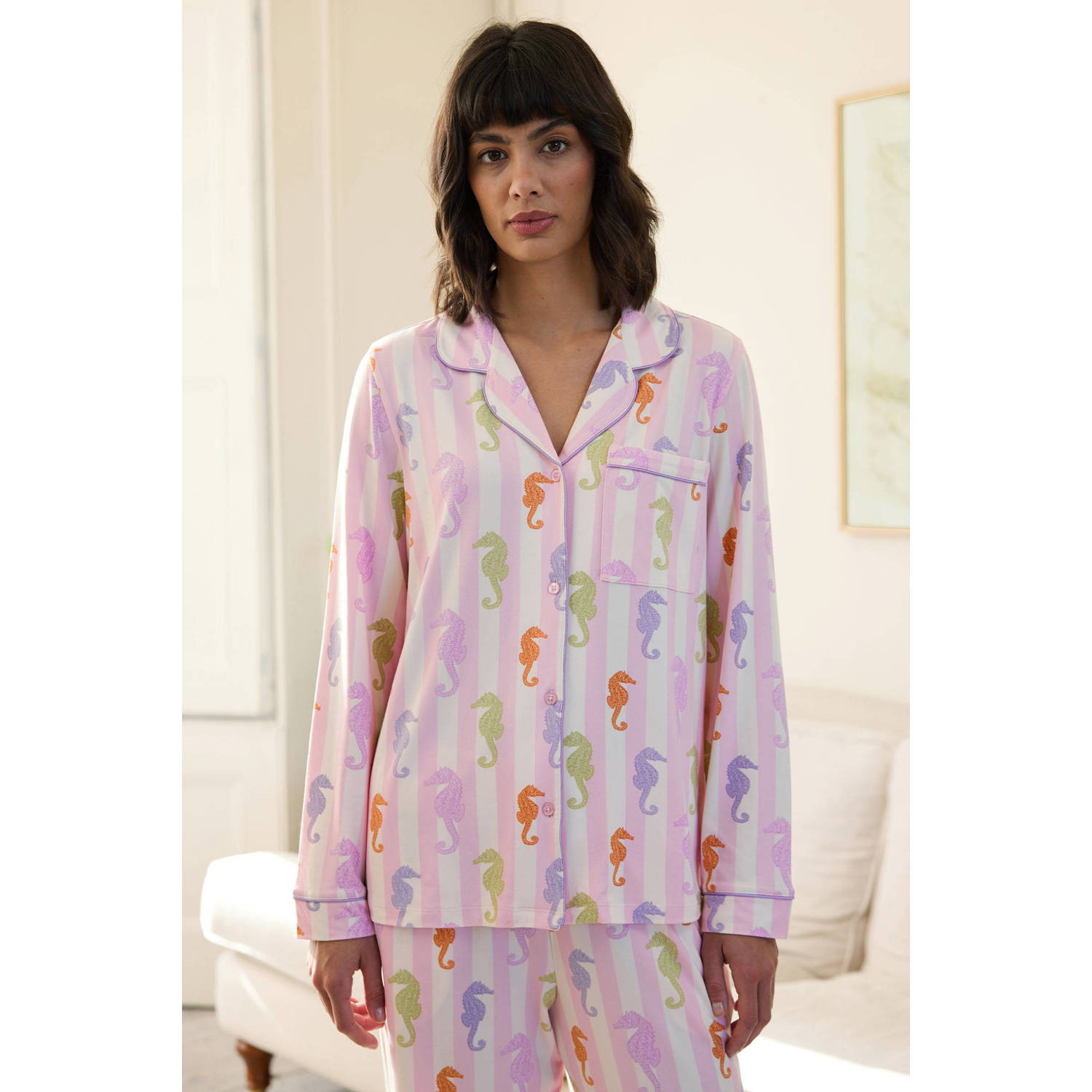 Chelsea Peers pyjama roze wit