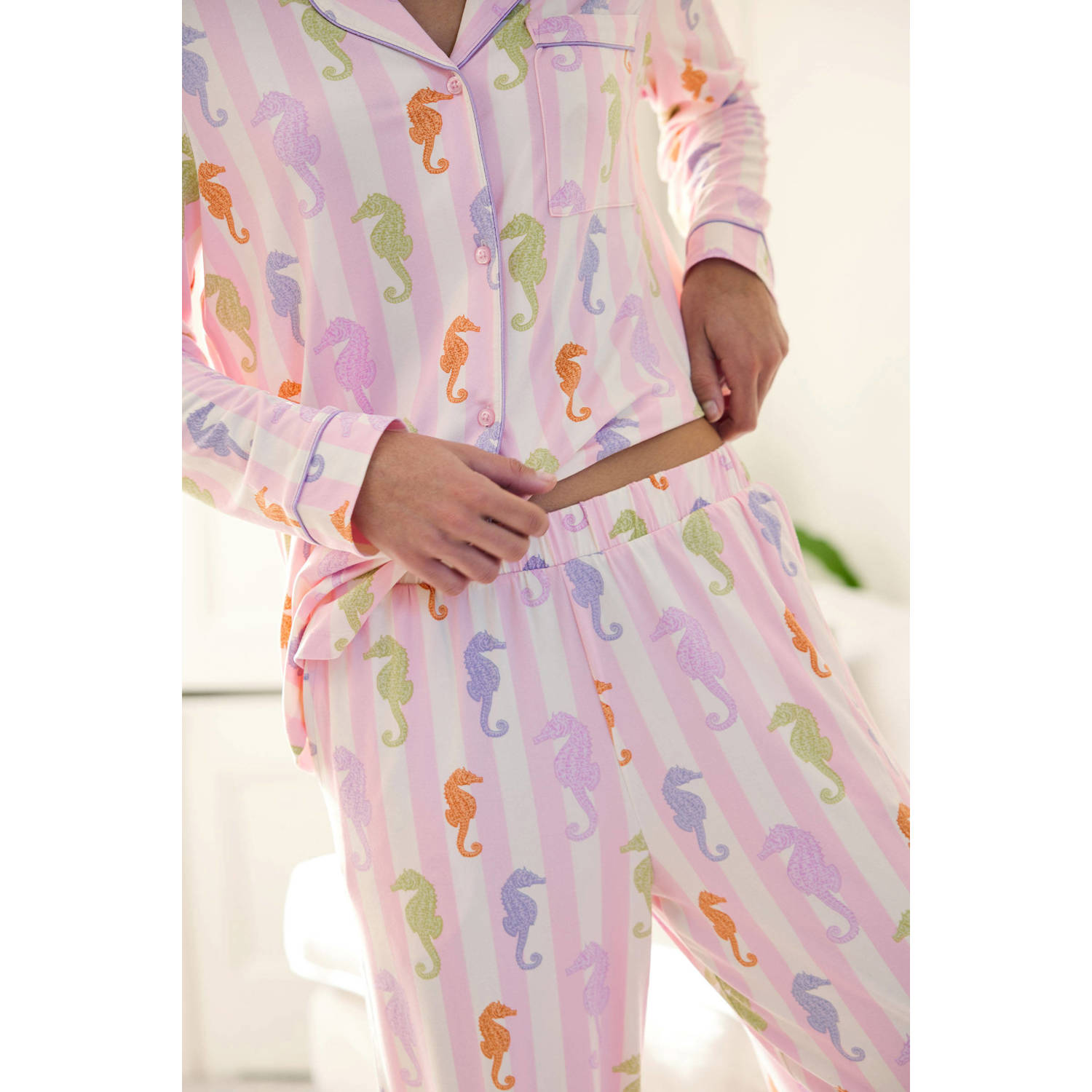 Chelsea Peers pyjama roze wit