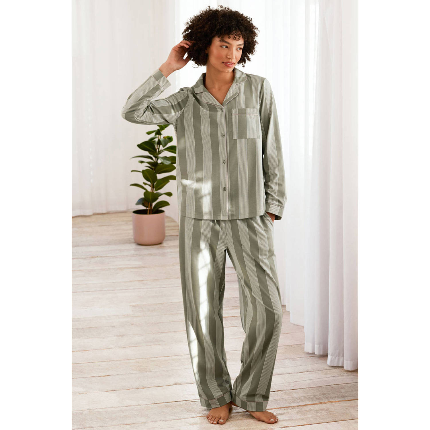 Chelsea Peers pyjama olijfgroen