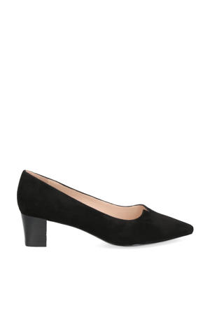 Genova  suède pumps zwart