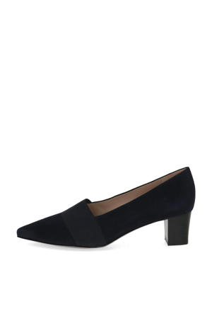 Genova  suède pumps donkerblauw