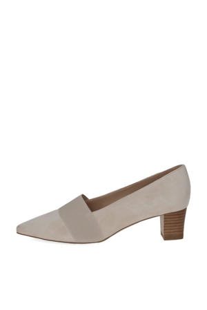  suède pumps taupe