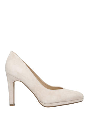 Milano  suède pumps beige