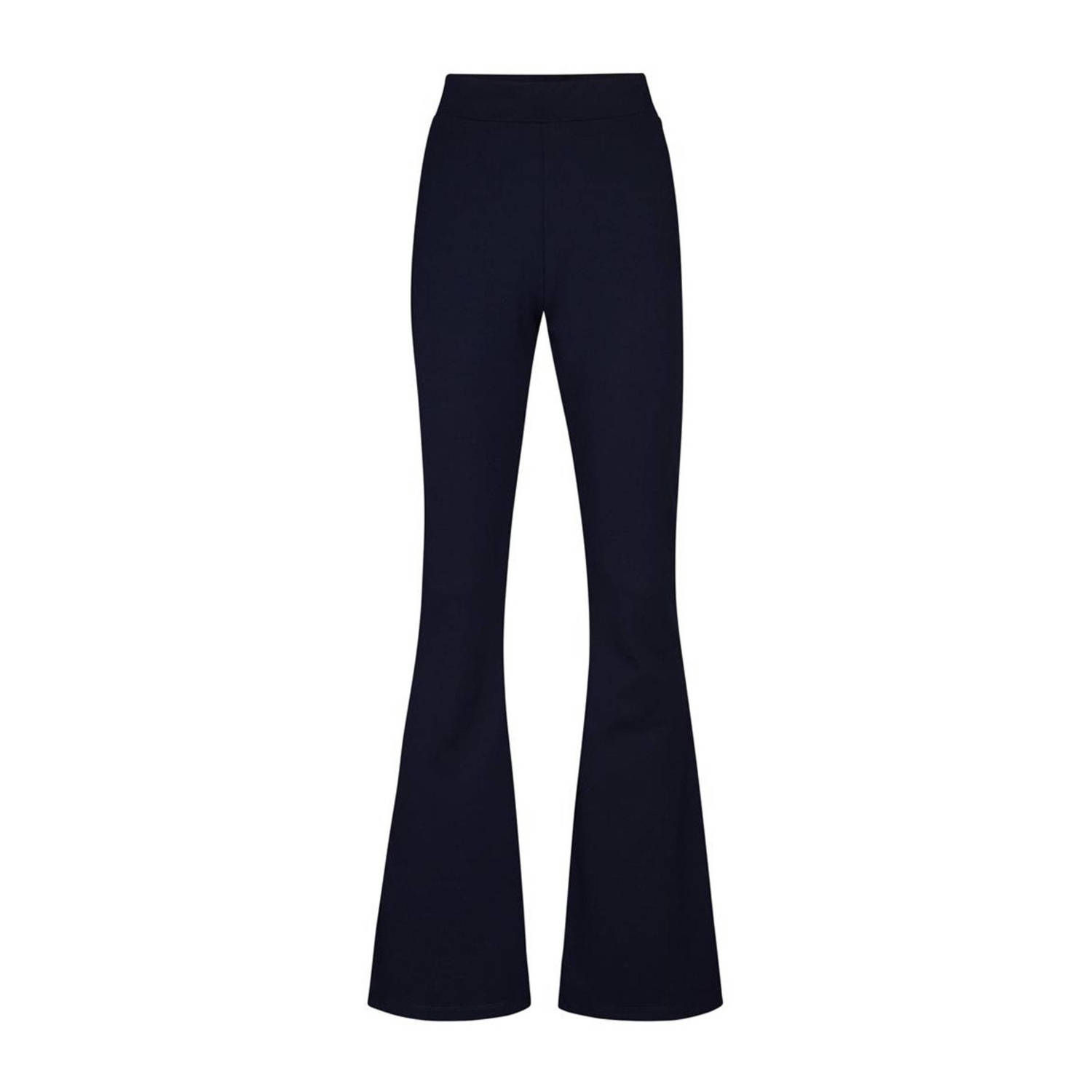 Miss Etam Lang flared broek Mara 36 inch donkerblauw