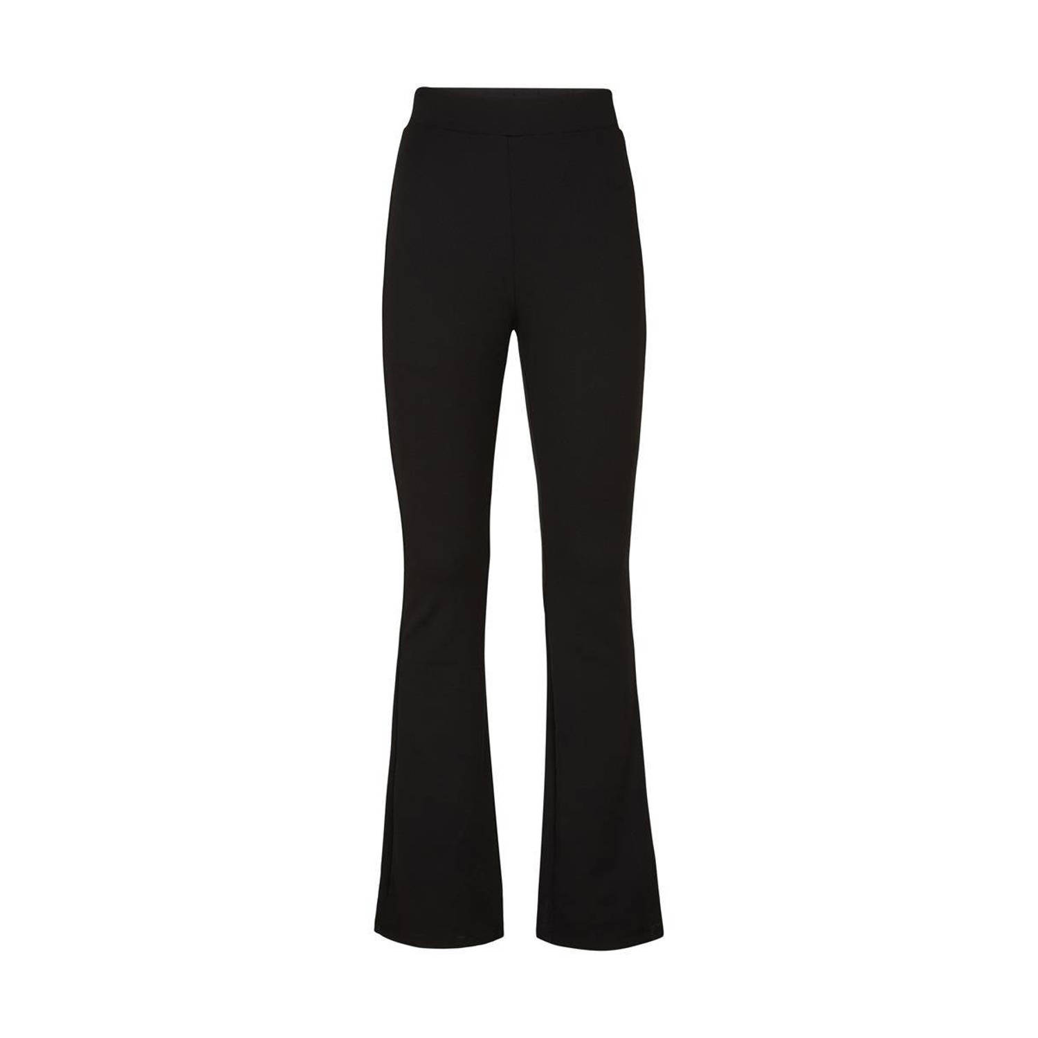 Miss Etam Lang flared broek Mara 36 inch zwart