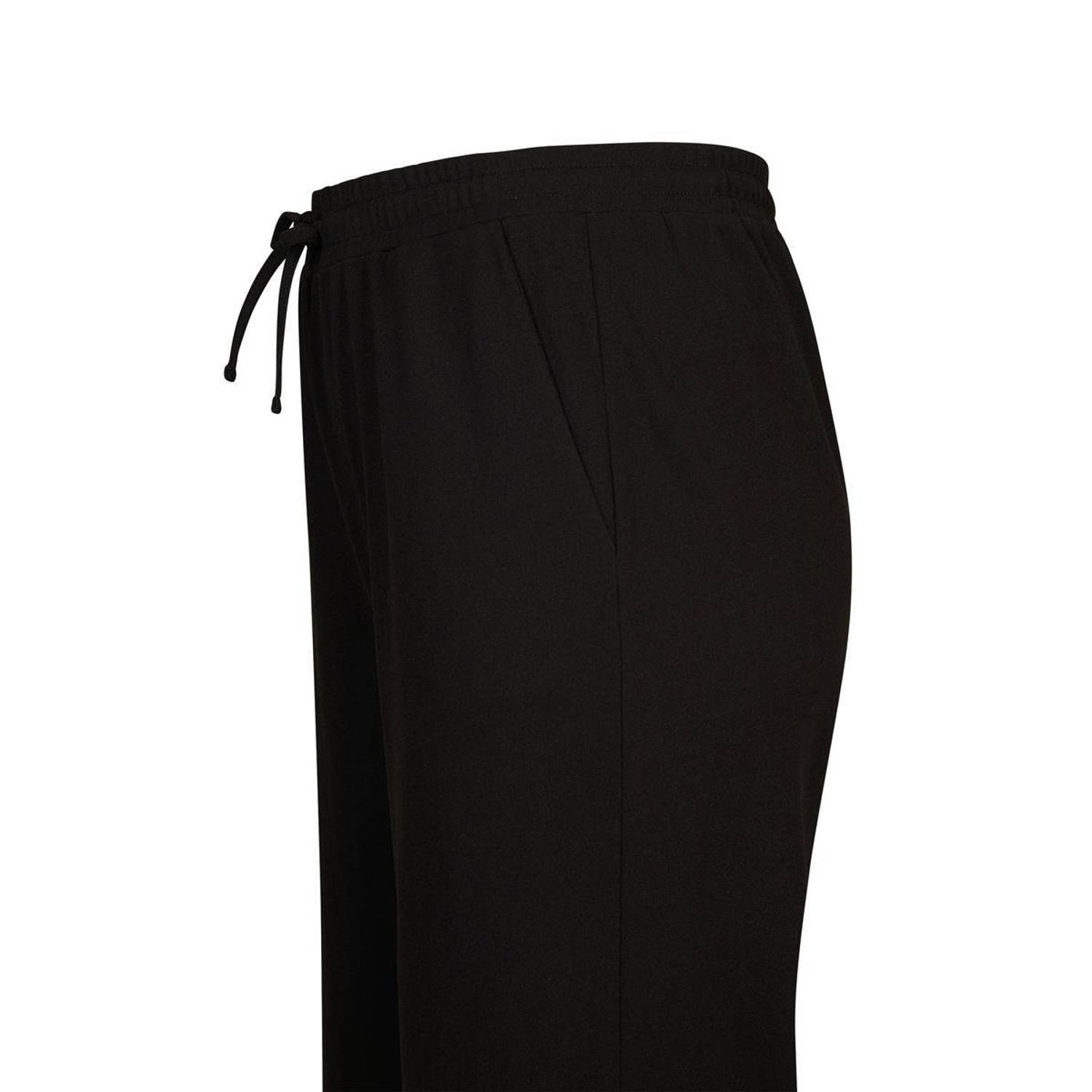 Miss Etam Plus wide leg broek Elsa zwart