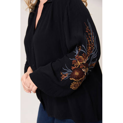 Miss Etam Plus blouse zwart afbeelding