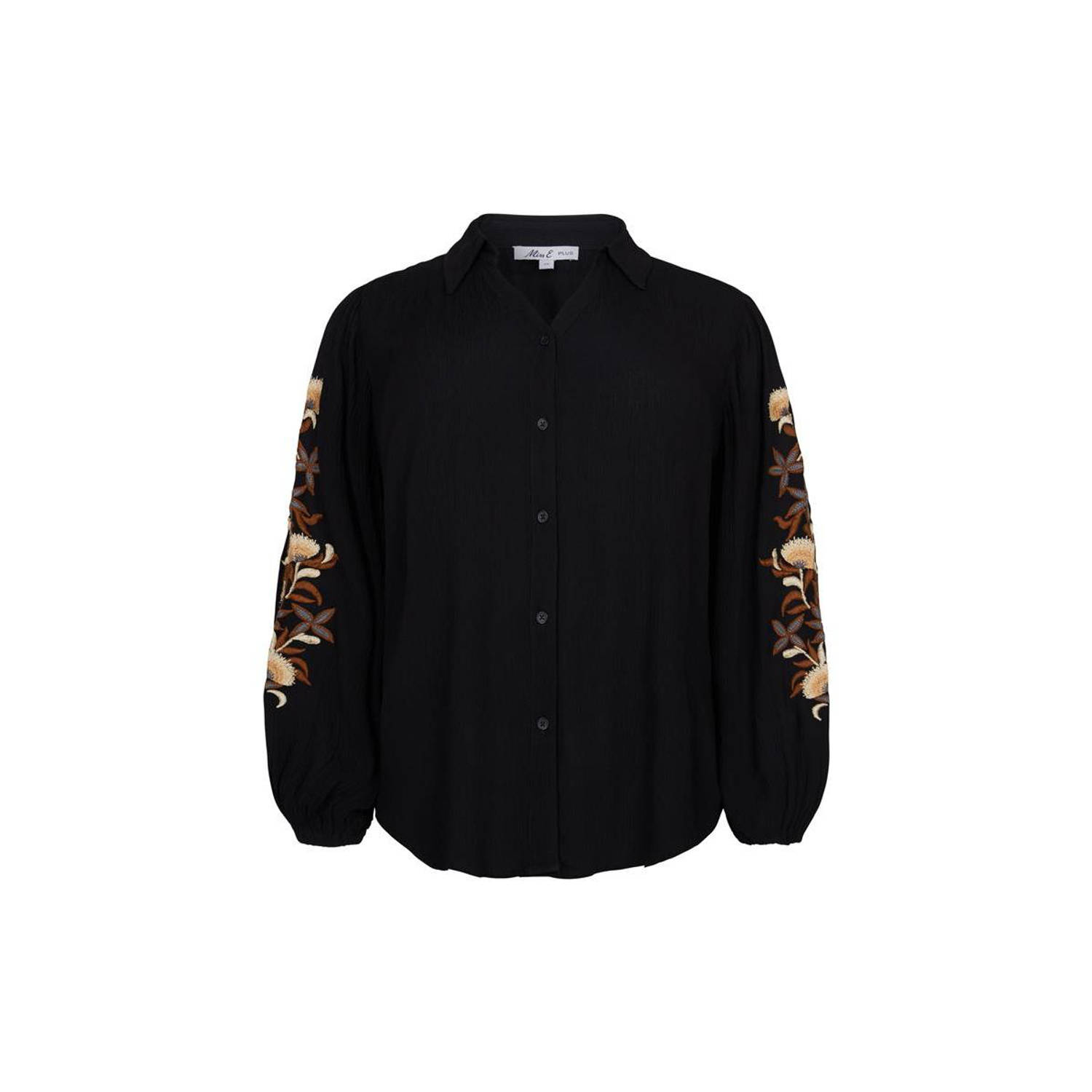 Miss Etam Plus blouse zwart