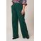 Miss Etam Plus wide leg broek donkergroen