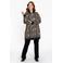 YOEK vest met dierenprint zwart/bruin