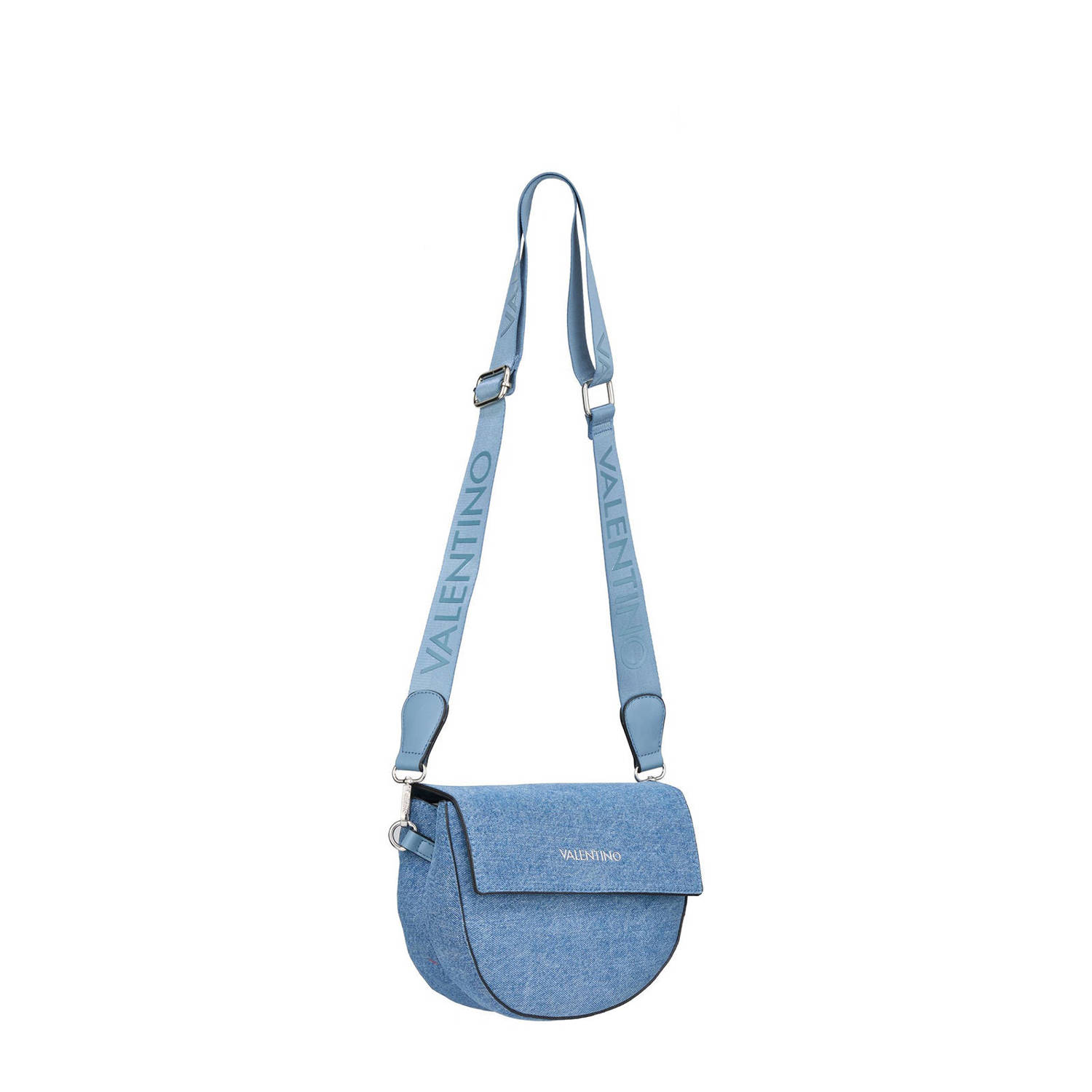 Valentino Bags denim crossbody tas Bigs blauw