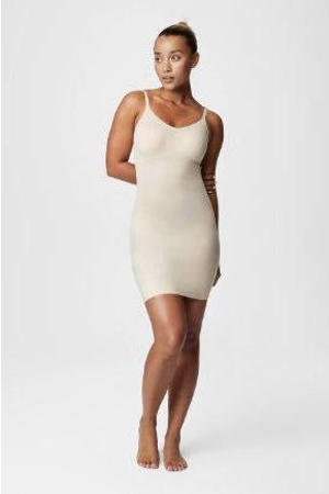 corrigerende jurk lichtbeige