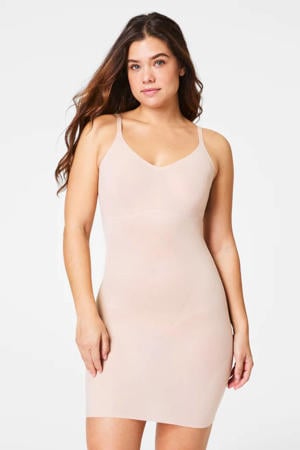 medium corrigerende jurk lichtbeige