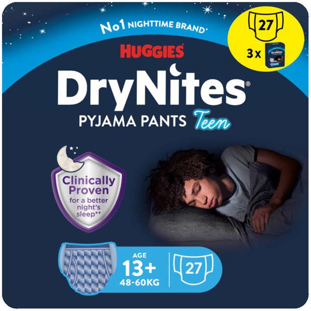 Huggies DryNites jongens - 13+ jaar (48-60 kg) - 27 luierbroekjes