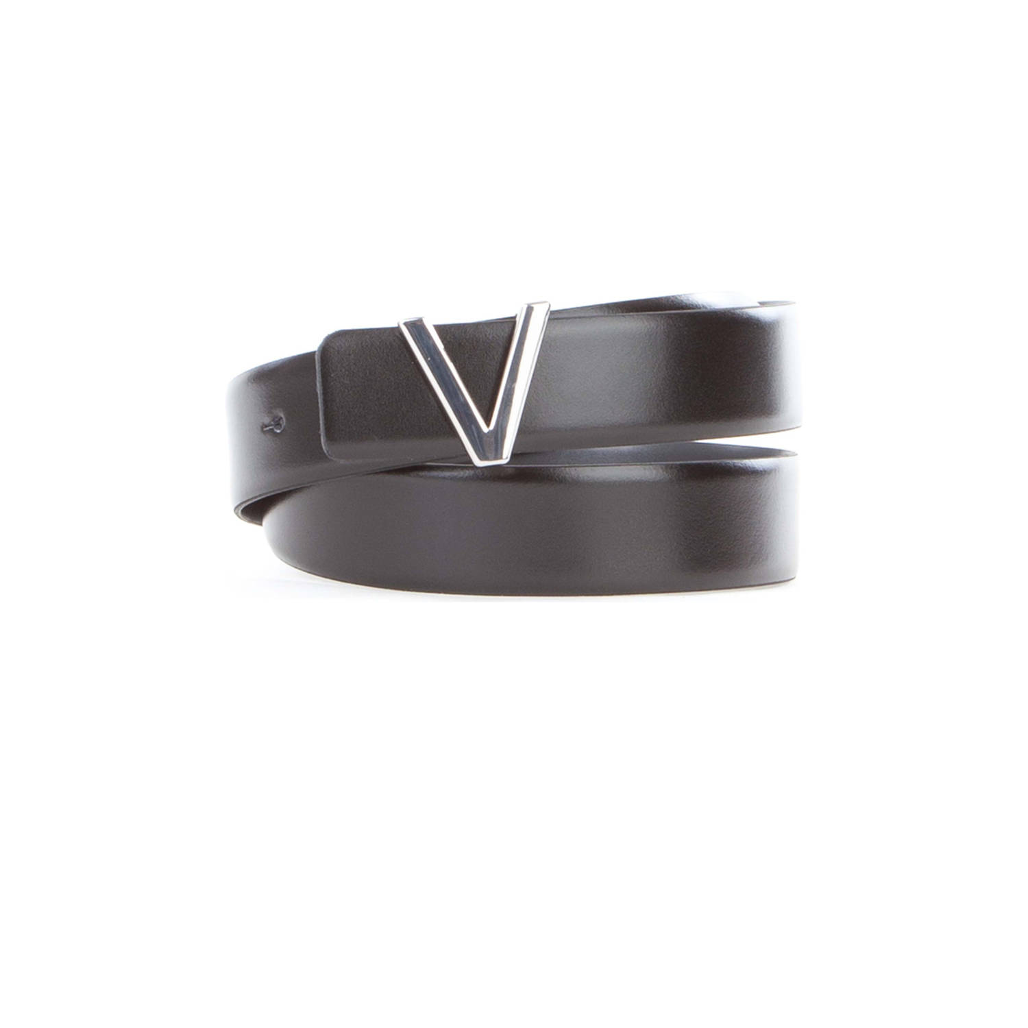 Valentino Bags leren riem Dario zwart