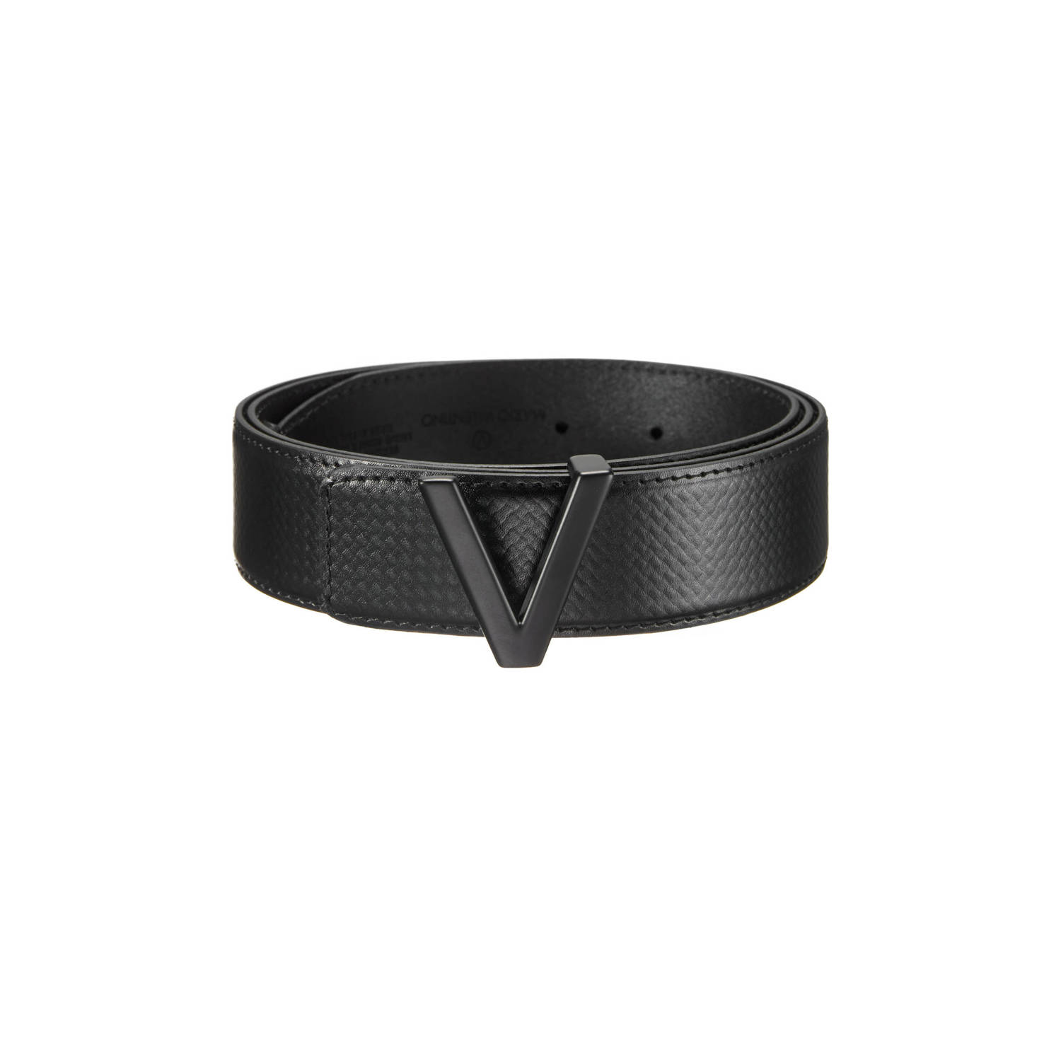 Valentino Bags leren riem Dario zwart