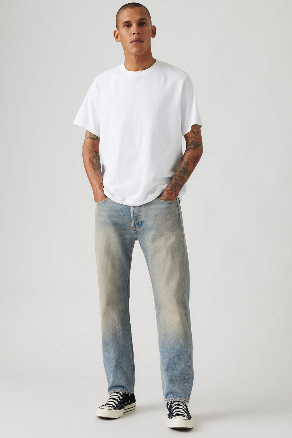 Levi's 501 straight leg jeans dirty work