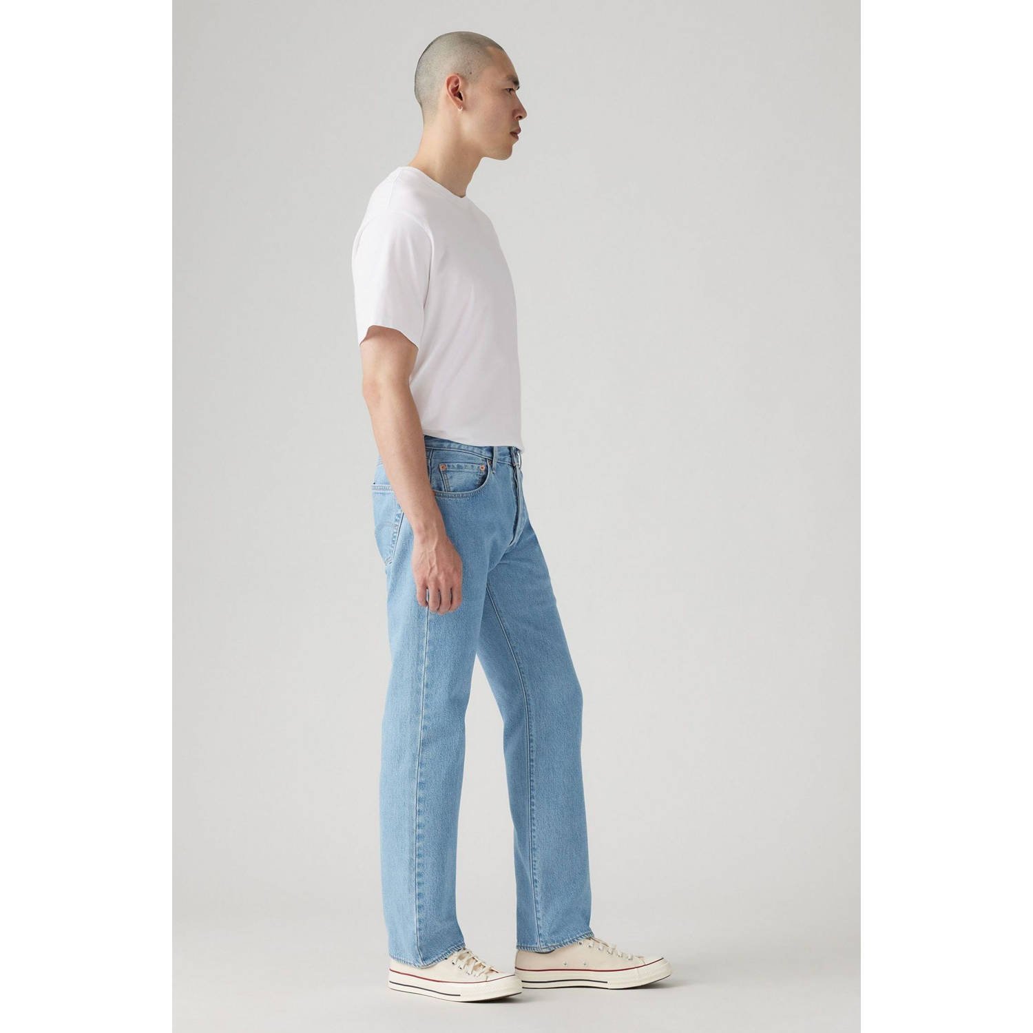 Levi's 501 straight leg jeans ferry building blue