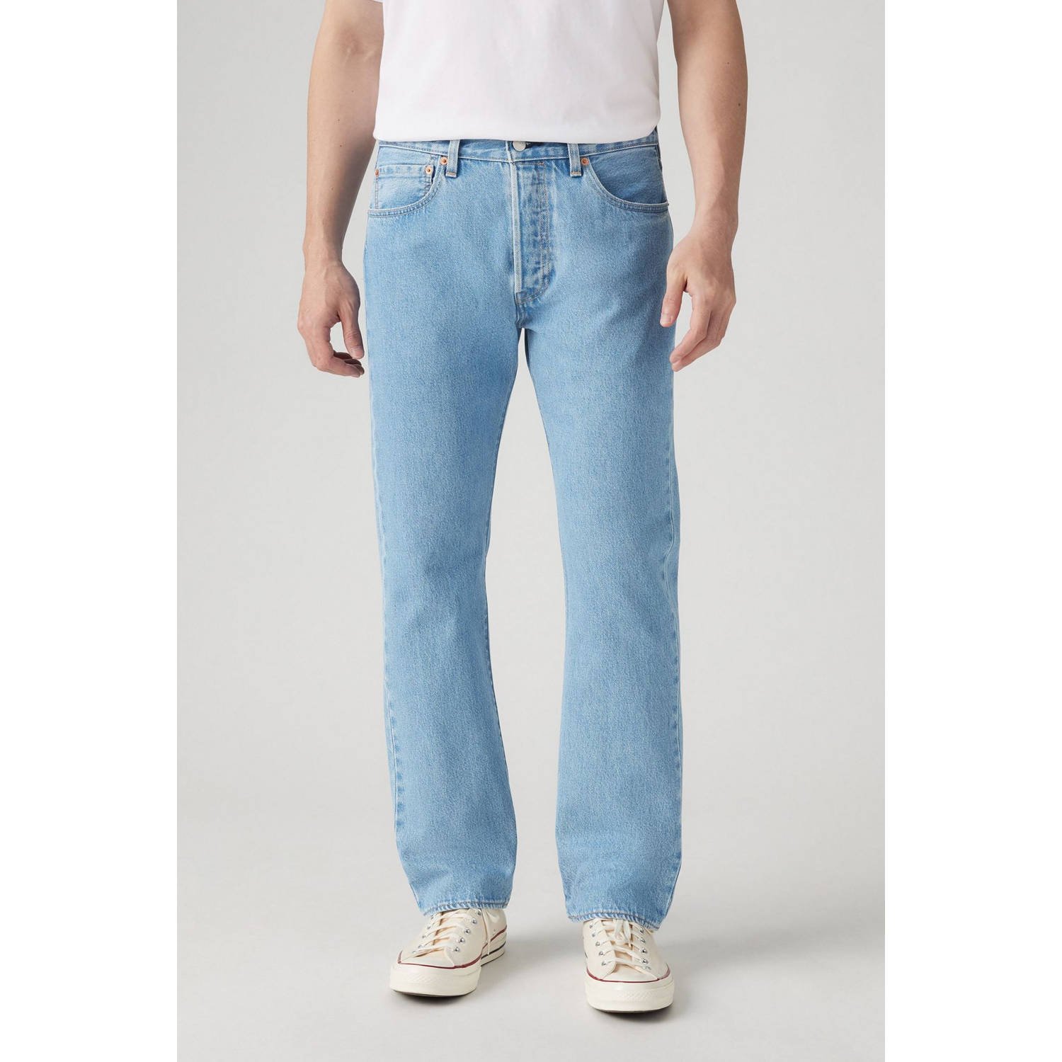 Levi's 501 straight leg jeans ferry building blue