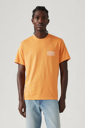 T-shirt met logo oranje