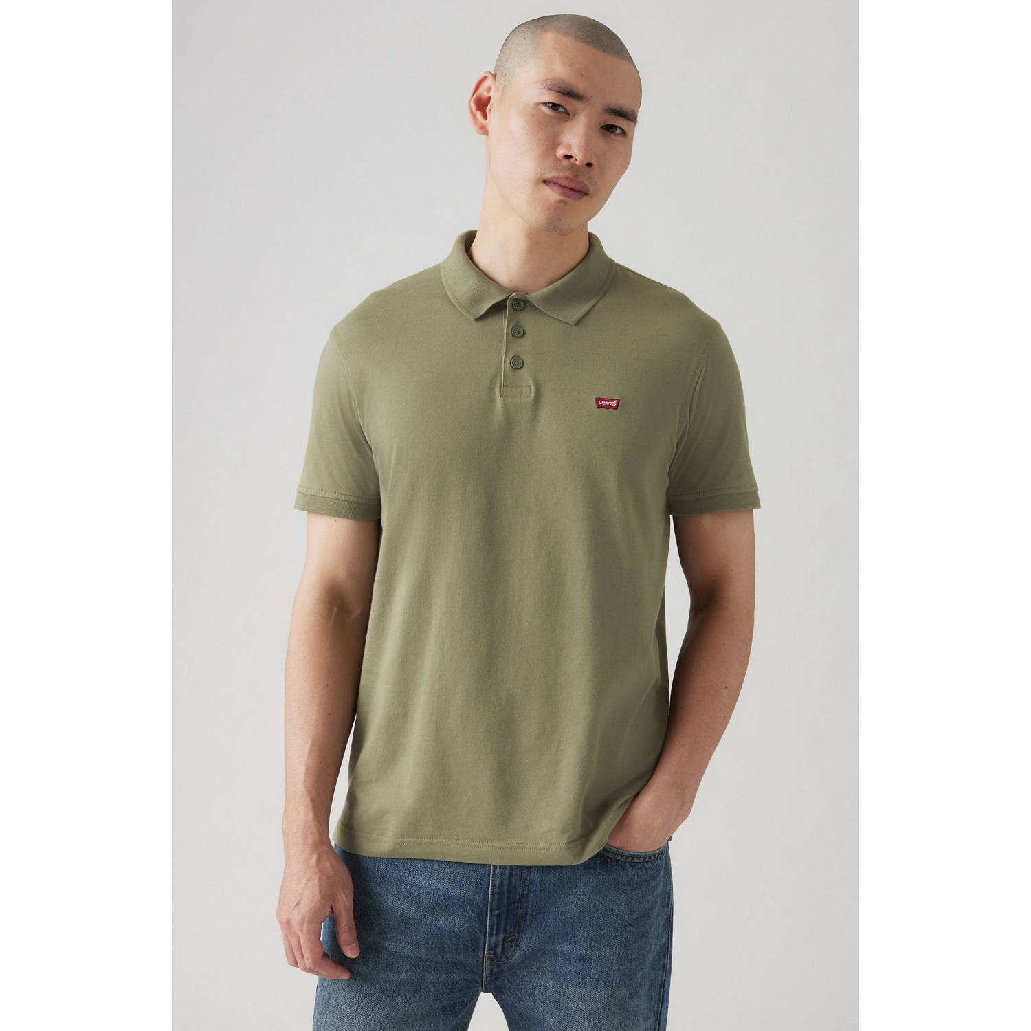 Levi's Poloshirt LE NEW LEVIS HM POLO met klein batwing-logo