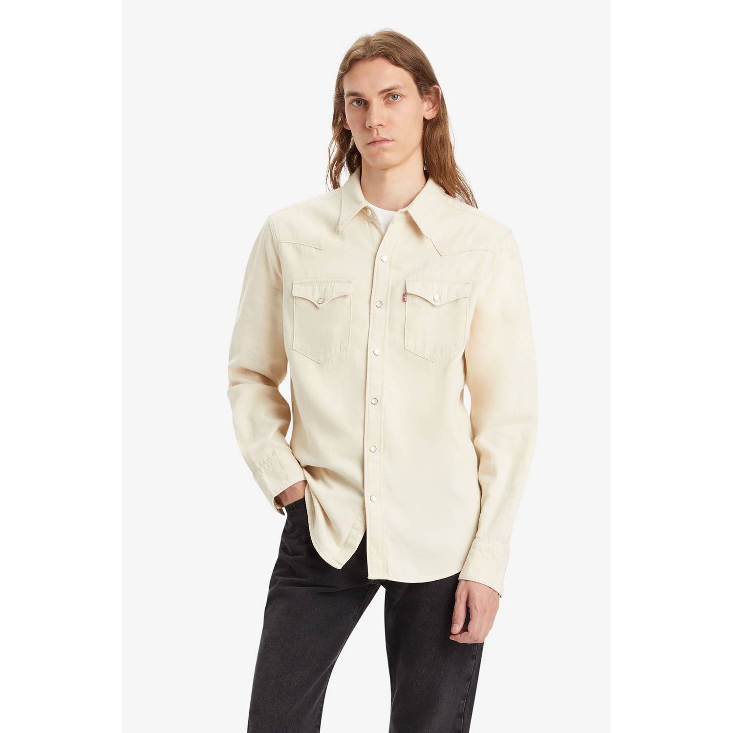 Levi's casual overhemd ecru