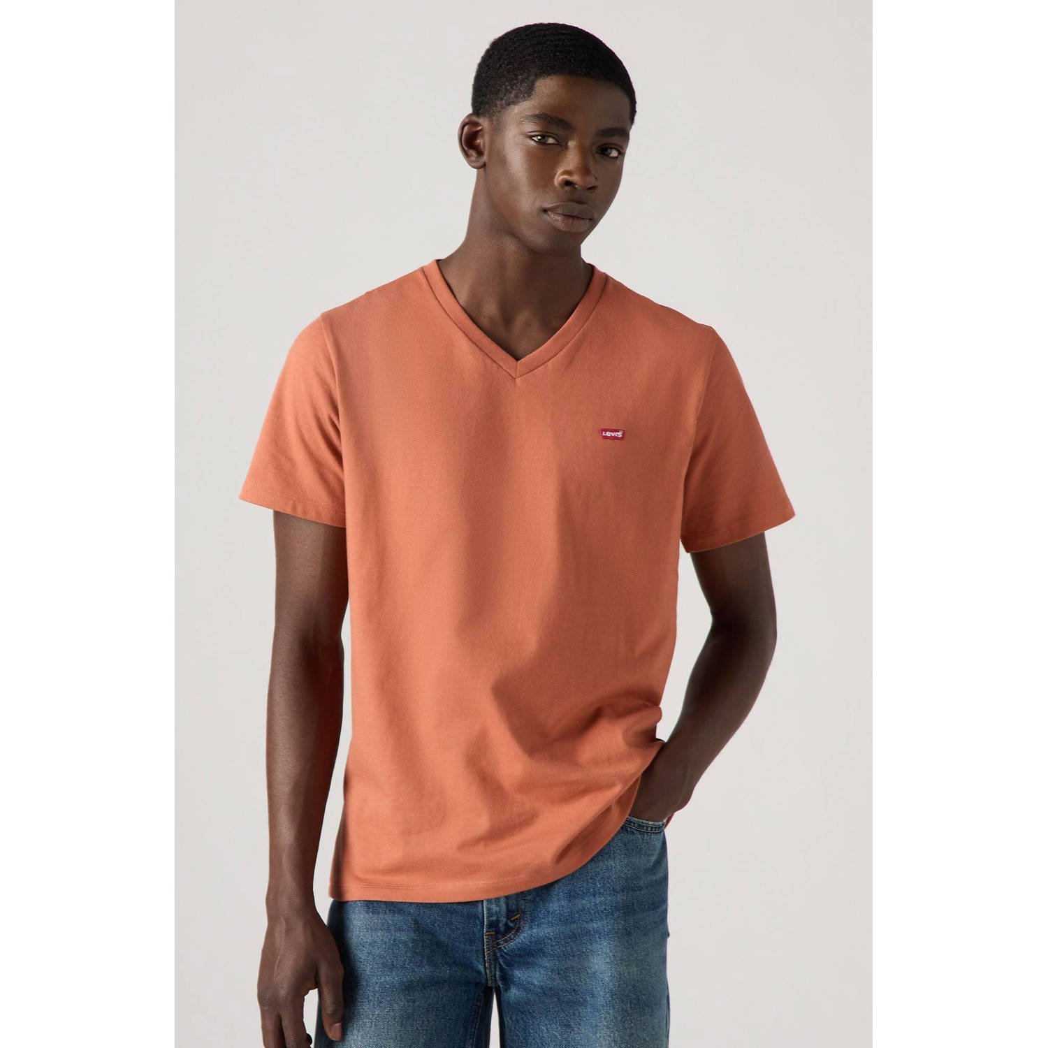 Levi's T-shirt koraalrood