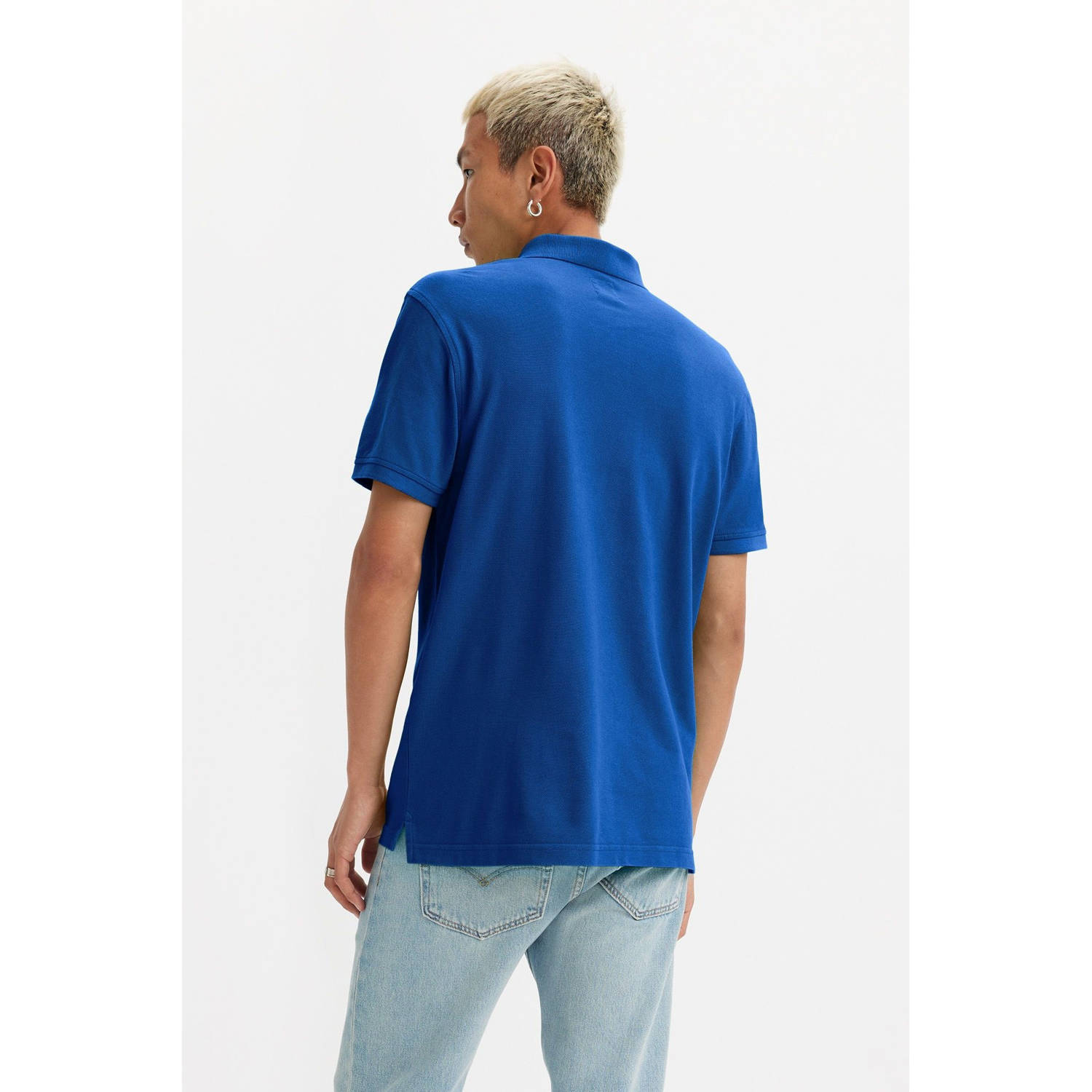 Levi's regular polo blauw
