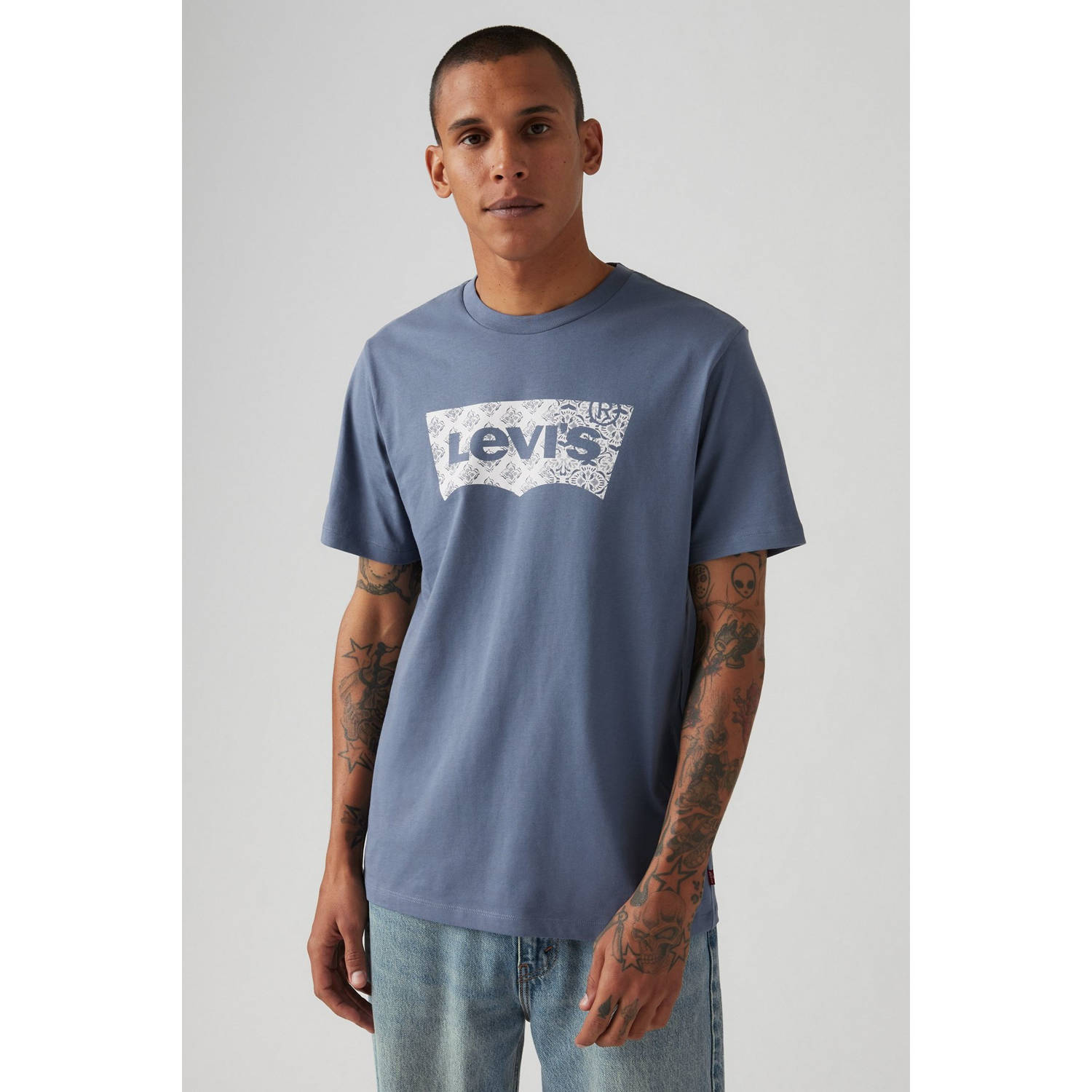 Levi's T-shirt Levis T-Shirt Graphic Logo Bandana Indigo