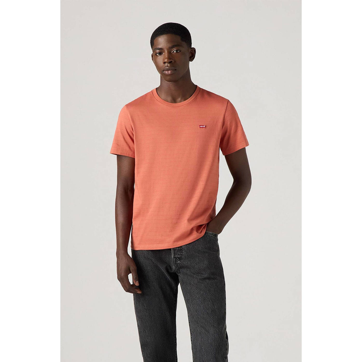 Levi's T-shirt koraalrood