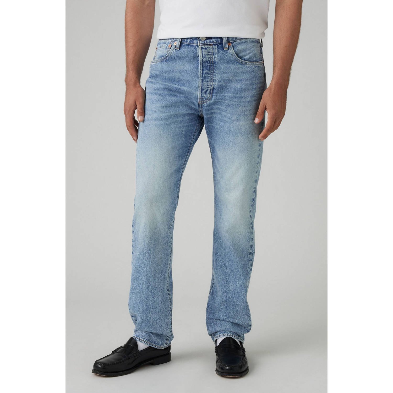 Levi's 501 straight leg jeans low on sleep