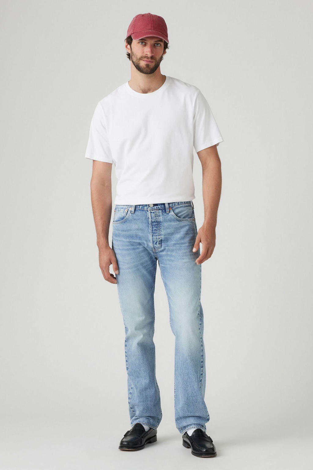Levi's 501 straight leg jeans low on sleep
