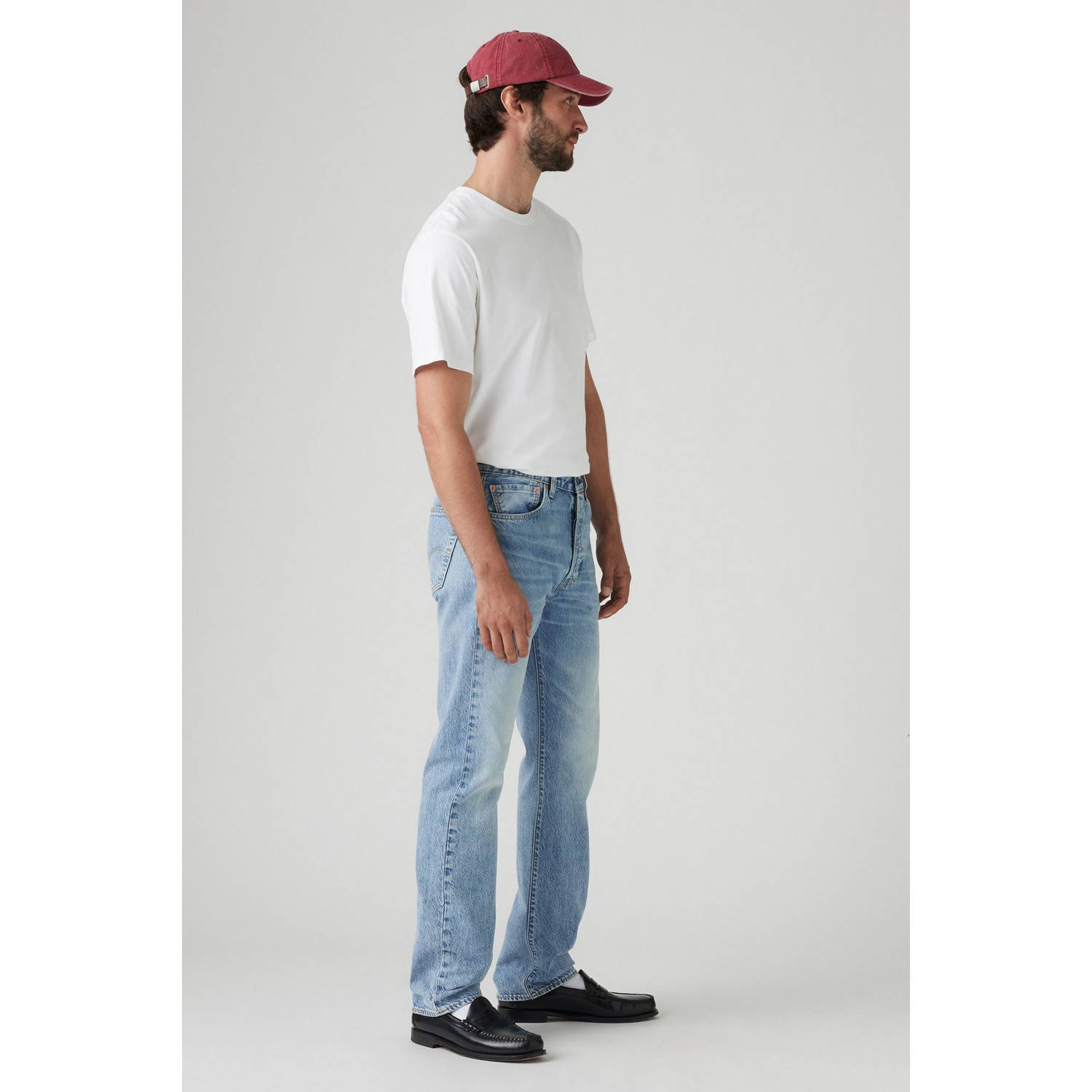 Levi's 501 straight leg jeans low on sleep