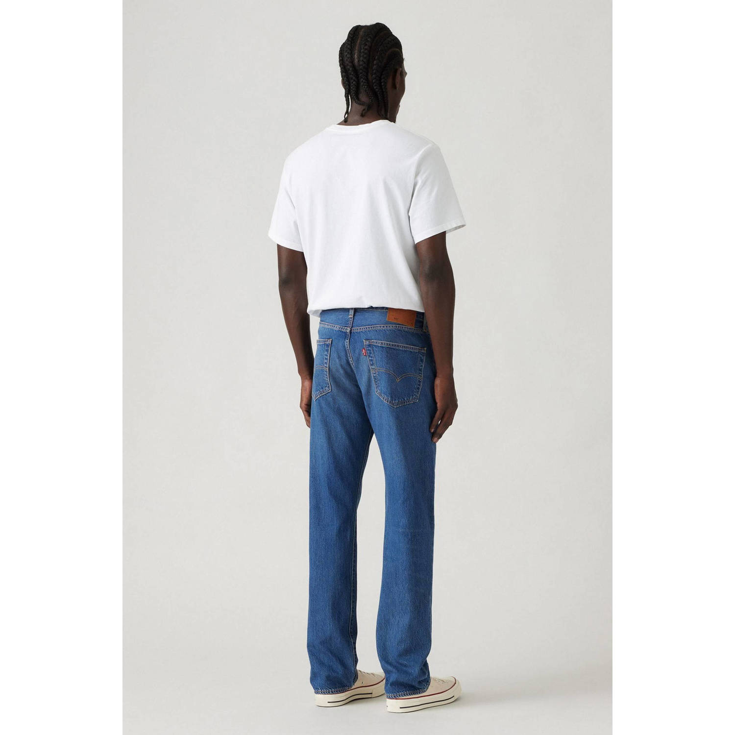 Levi's 501 straight leg jeans window pane