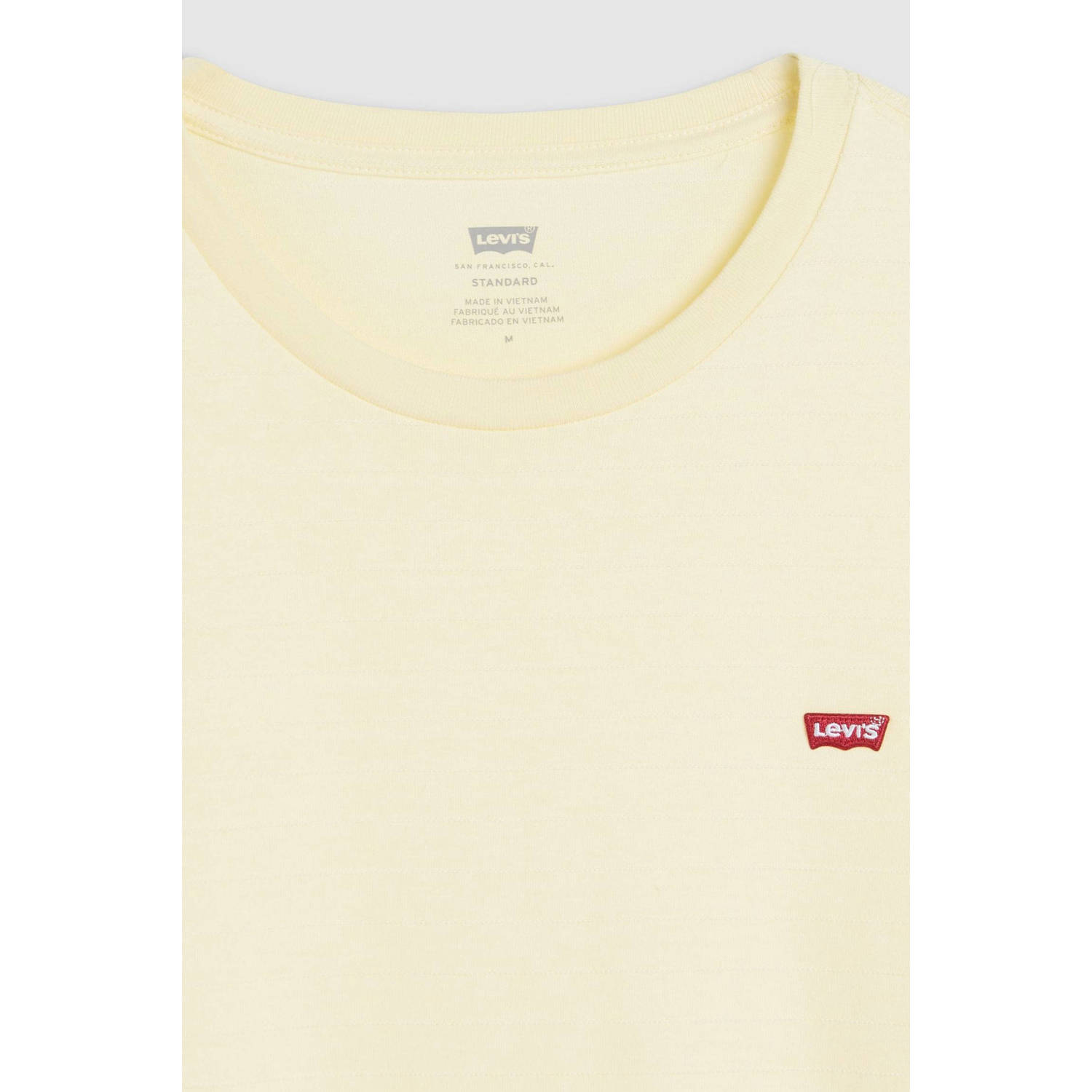 Levi's T-shirt lichtgeel