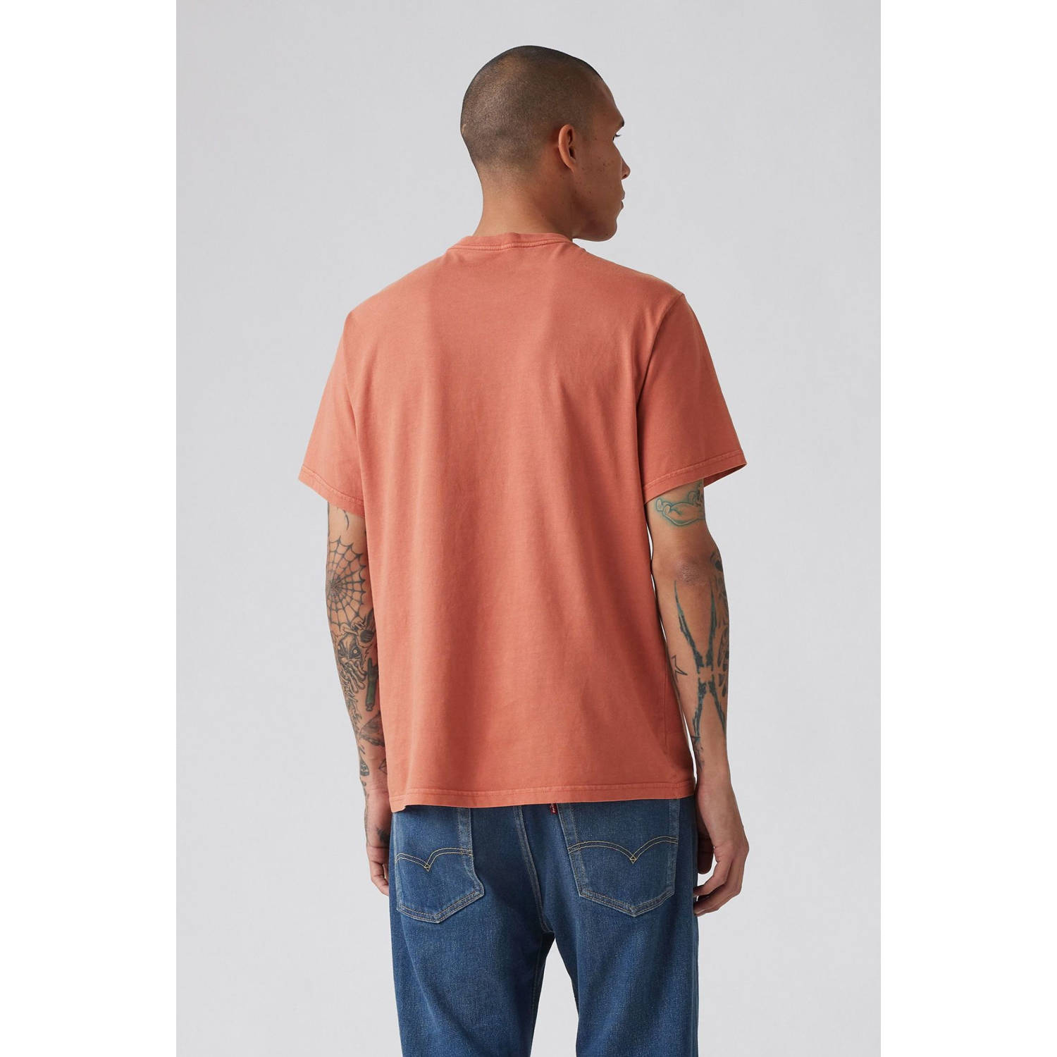 Levi's T-shirt koraalrood