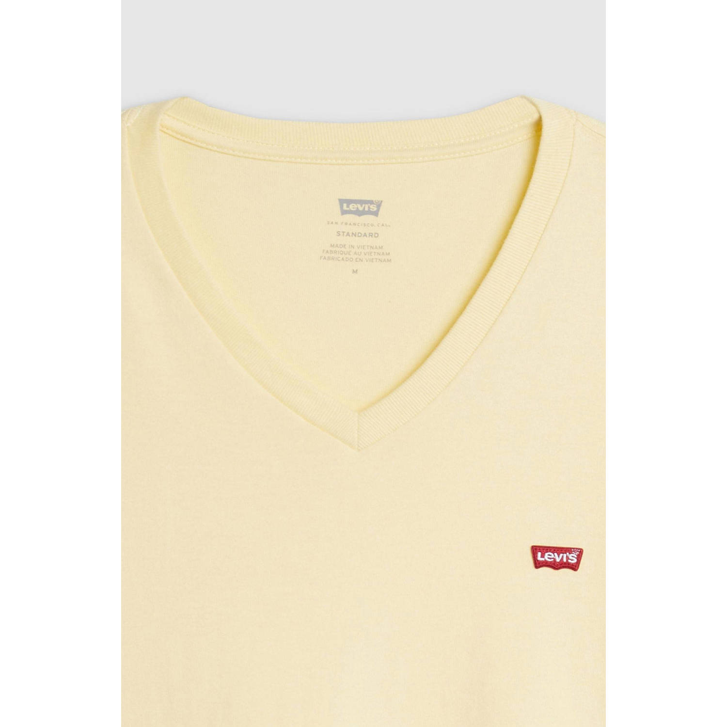 Levi's T-shirt lichtgeel