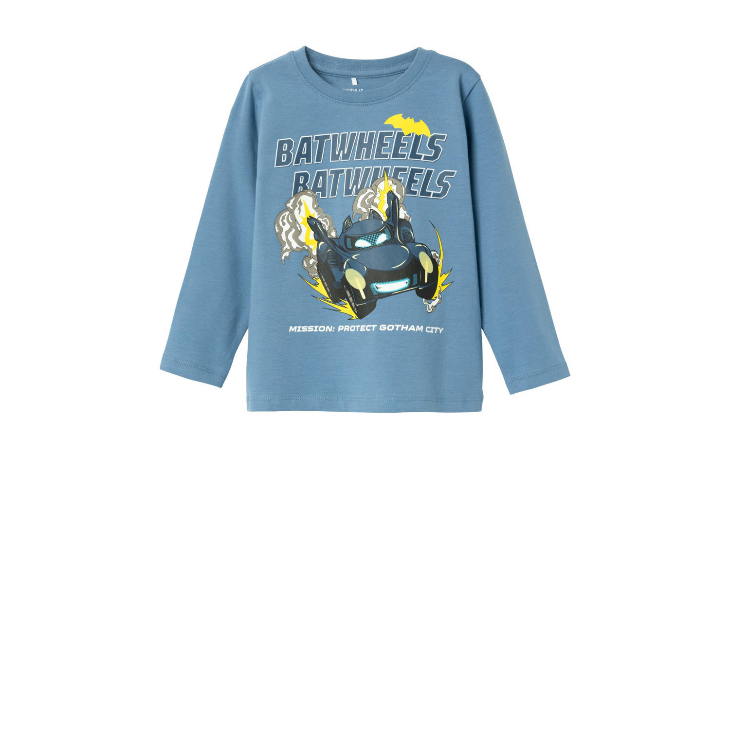 NAME IT MINI longsleeve NMMJATZY met printopdruk blauw