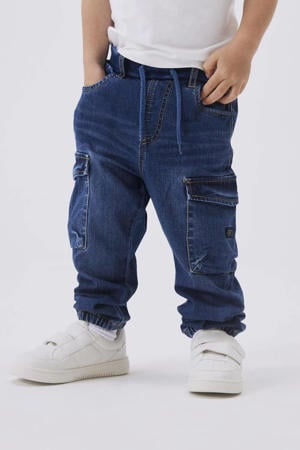 baby loose fit jeans NMMBEN dark blue denim