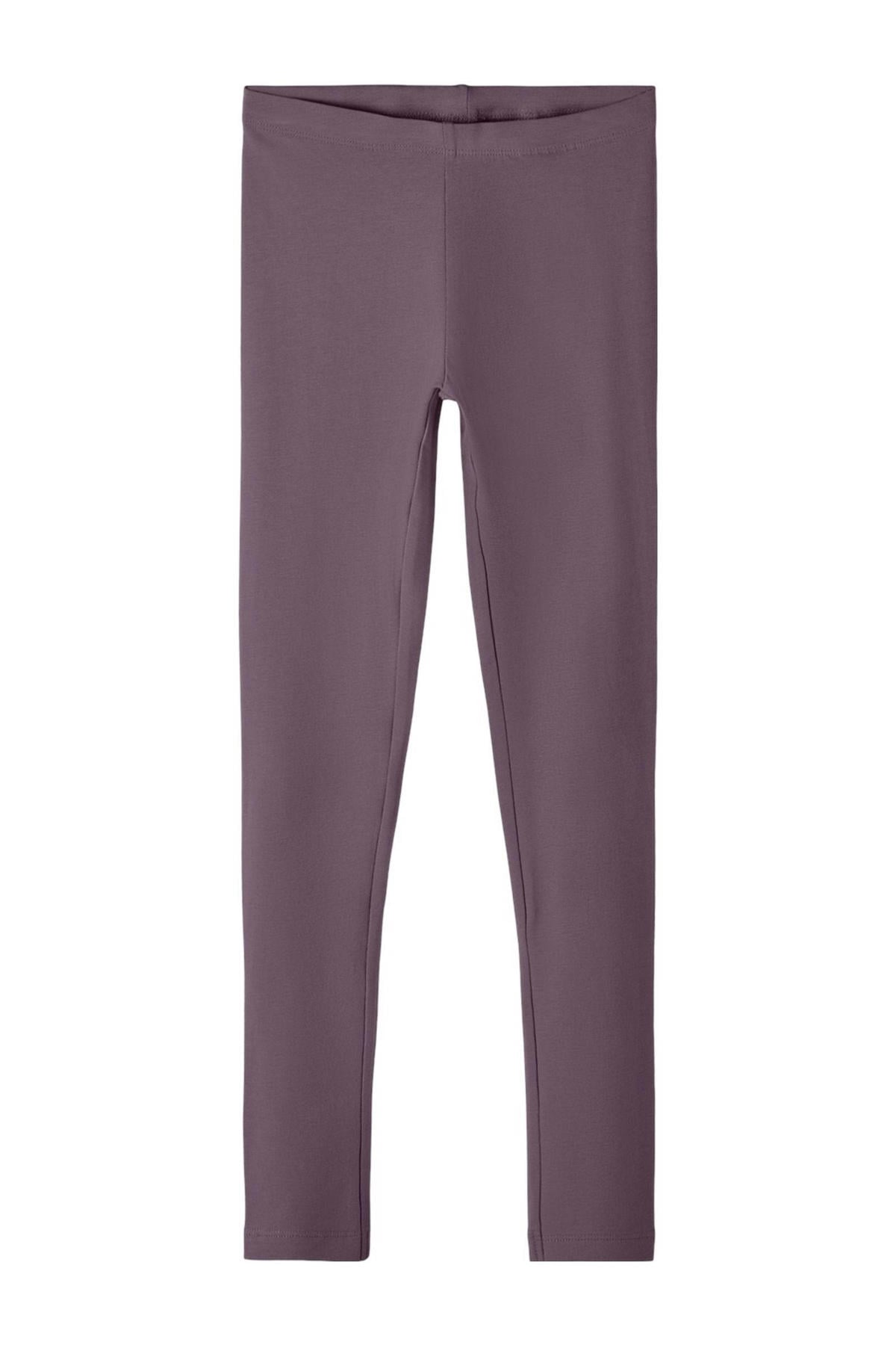 Leggings Name It Solid Name It Leggings NKFDAVINA AOP SWE LEGGING BRU O, Blau Leggings Cotone Biologico Ragazze
