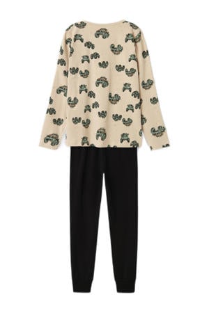 pyjama NKMNIGHTSET ecru/zwart
