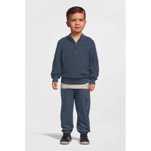 NAME IT MINI gestreepte longsleeve NMNBANI ecru/taupe afbeelding