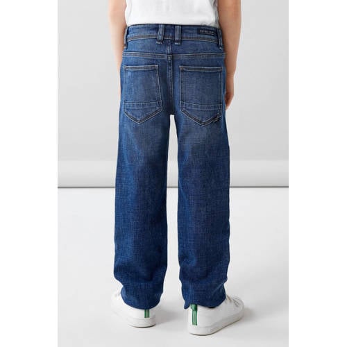 NAME IT KIDS straight leg jeans NKMRYAN dark blue denim afbeelding