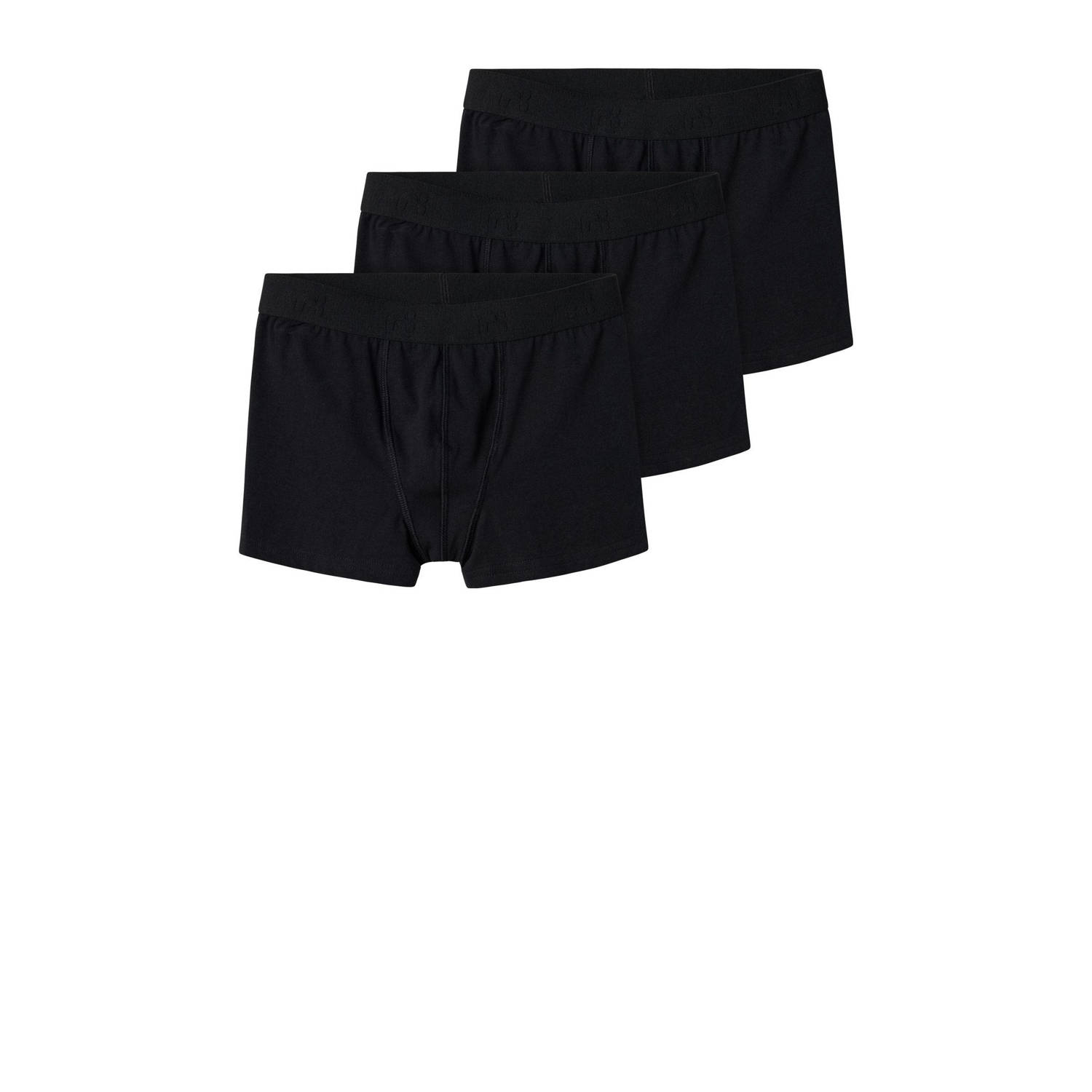 NAME IT KIDS boxershort NKMBOXER set van 3 zwart