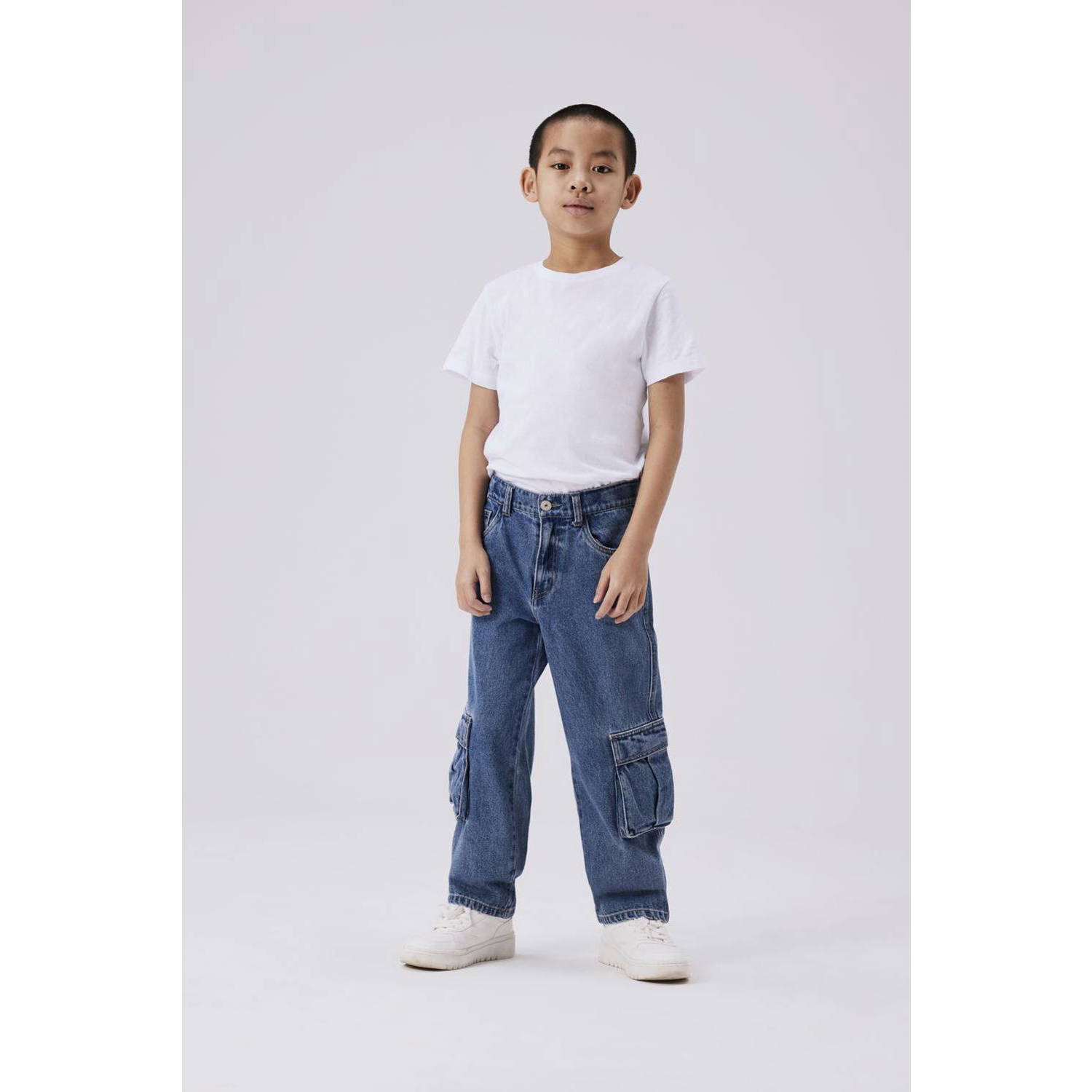 NAME IT KIDS straight fit jeans NKMRYAN medium blue denim