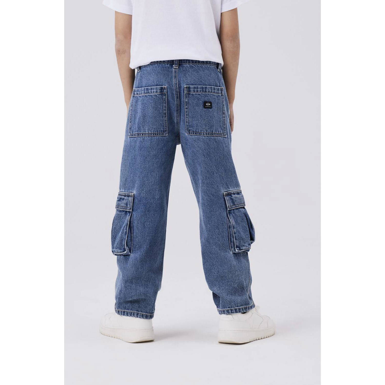 NAME IT KIDS straight fit jeans NKMRYAN medium blue denim